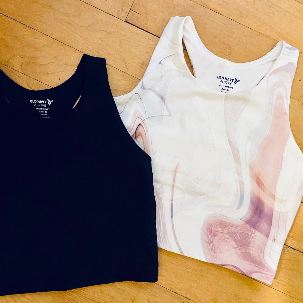 Two pack - powersoft longline sports bra - girls S